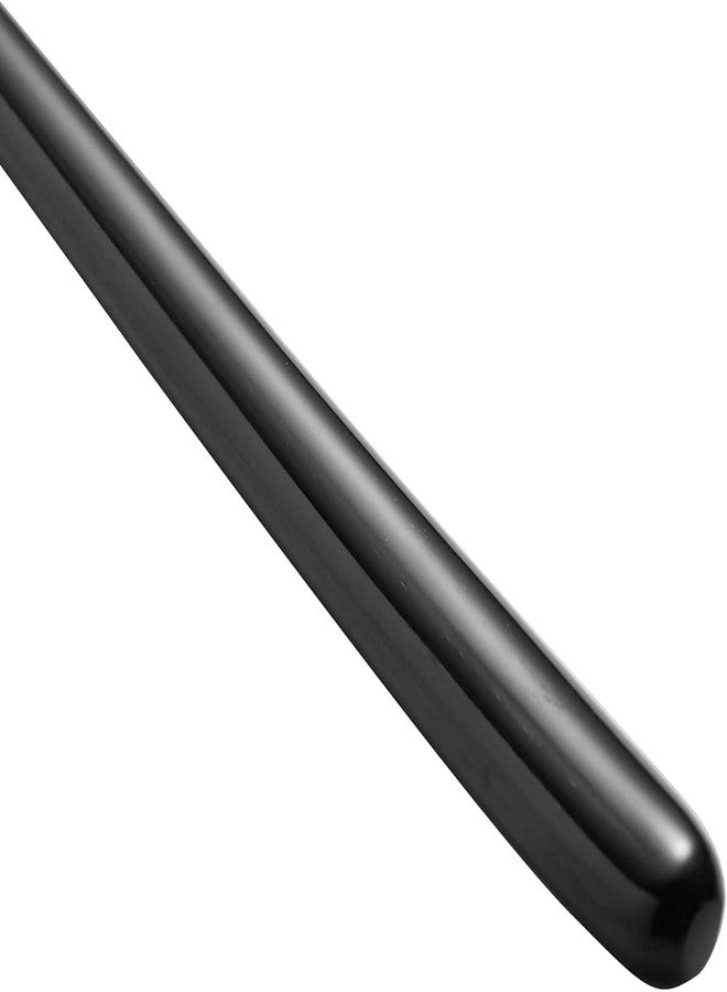 Ouliget Steel Black Soup Spoon, Long handled Great Circle Spoons,Korean Long Handle Soup Spoon,8 Pieces,8.7x1.6 Inches. - Image 4